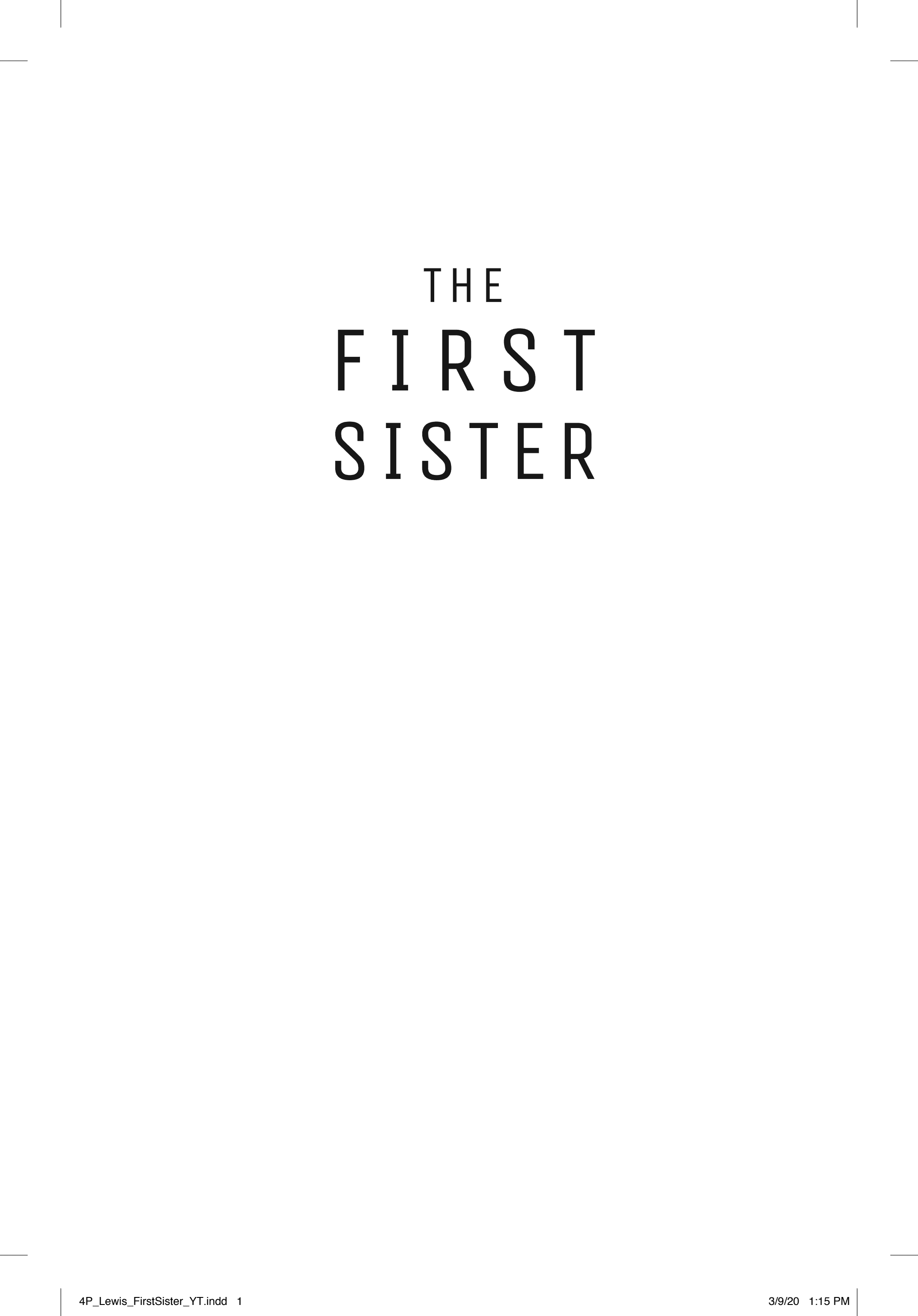 Cover of The First Sister