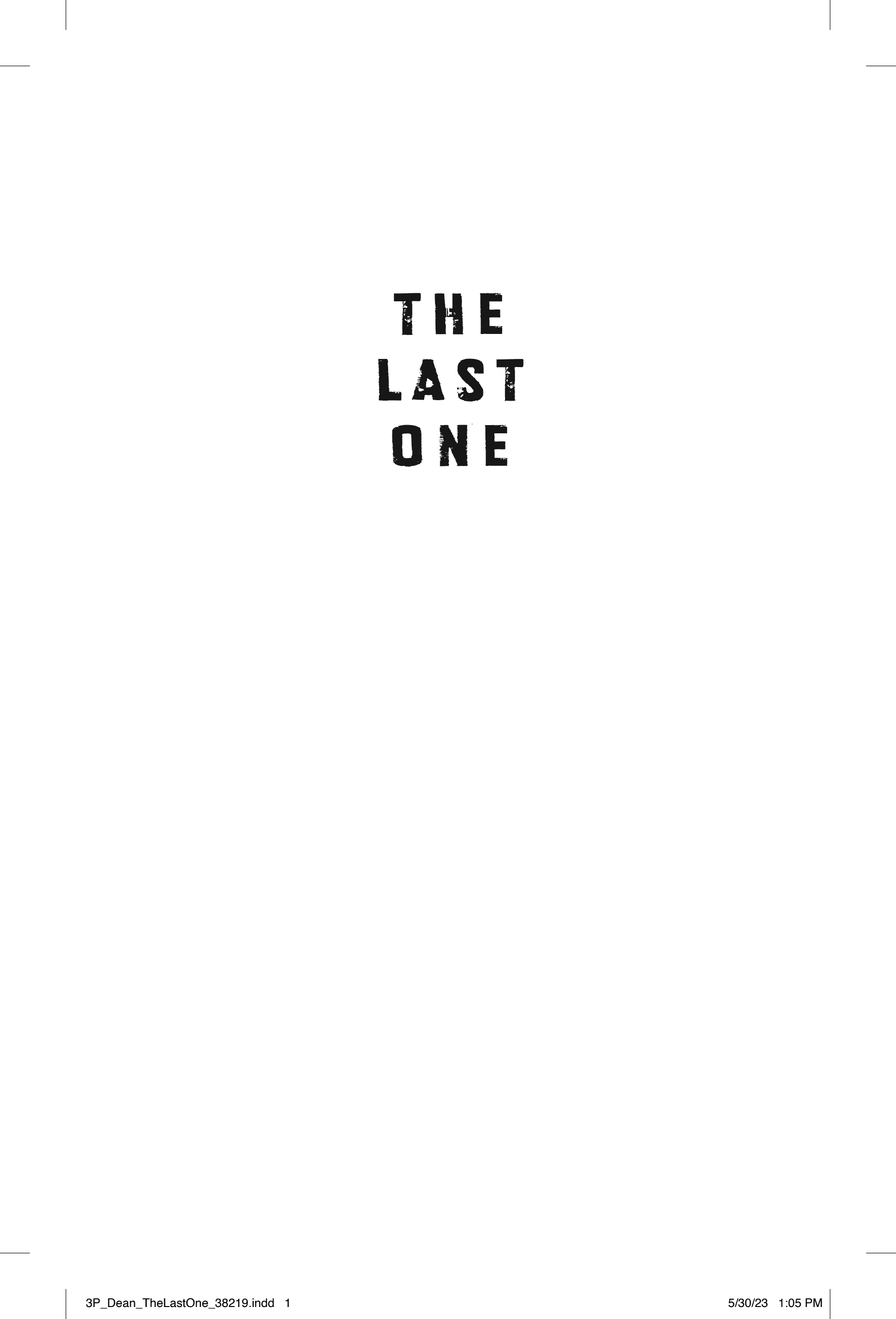 Cover of The Last One