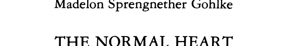 Cover of The Normal Heart