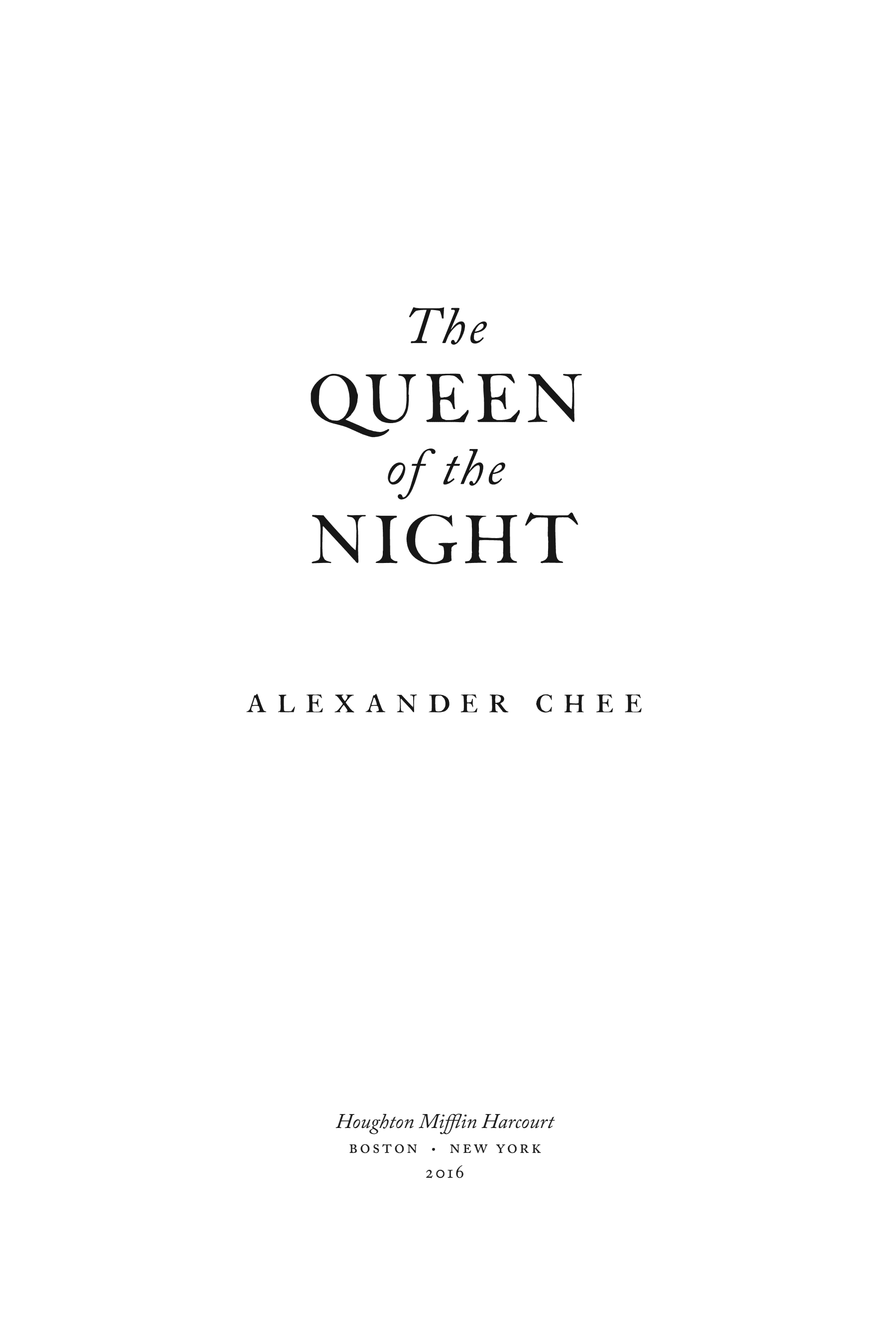Cover of The Queen Of The Night