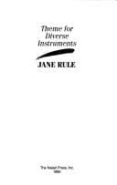 Cover of Theme for diverse instruments