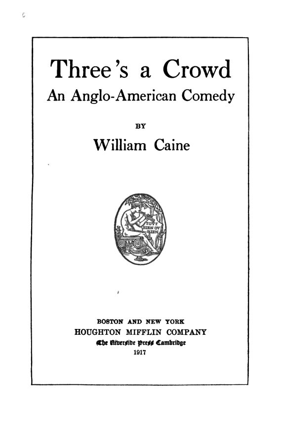Cover of Three's a Crowd