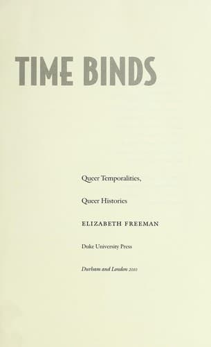 Cover of Time binds