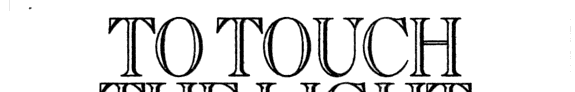 Cover of To Touch the Light