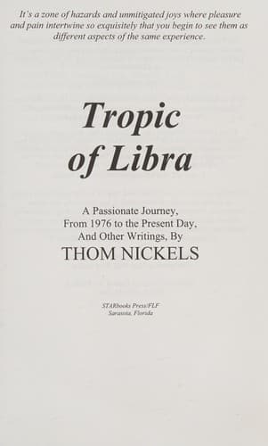 Cover of Tropic of Libra