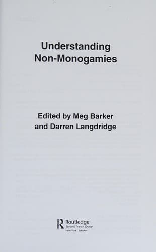 Cover of Understanding non-monogamies