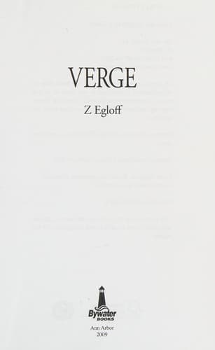 Cover of Verge