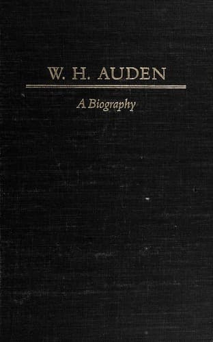 Cover of W.H. Auden : a biography