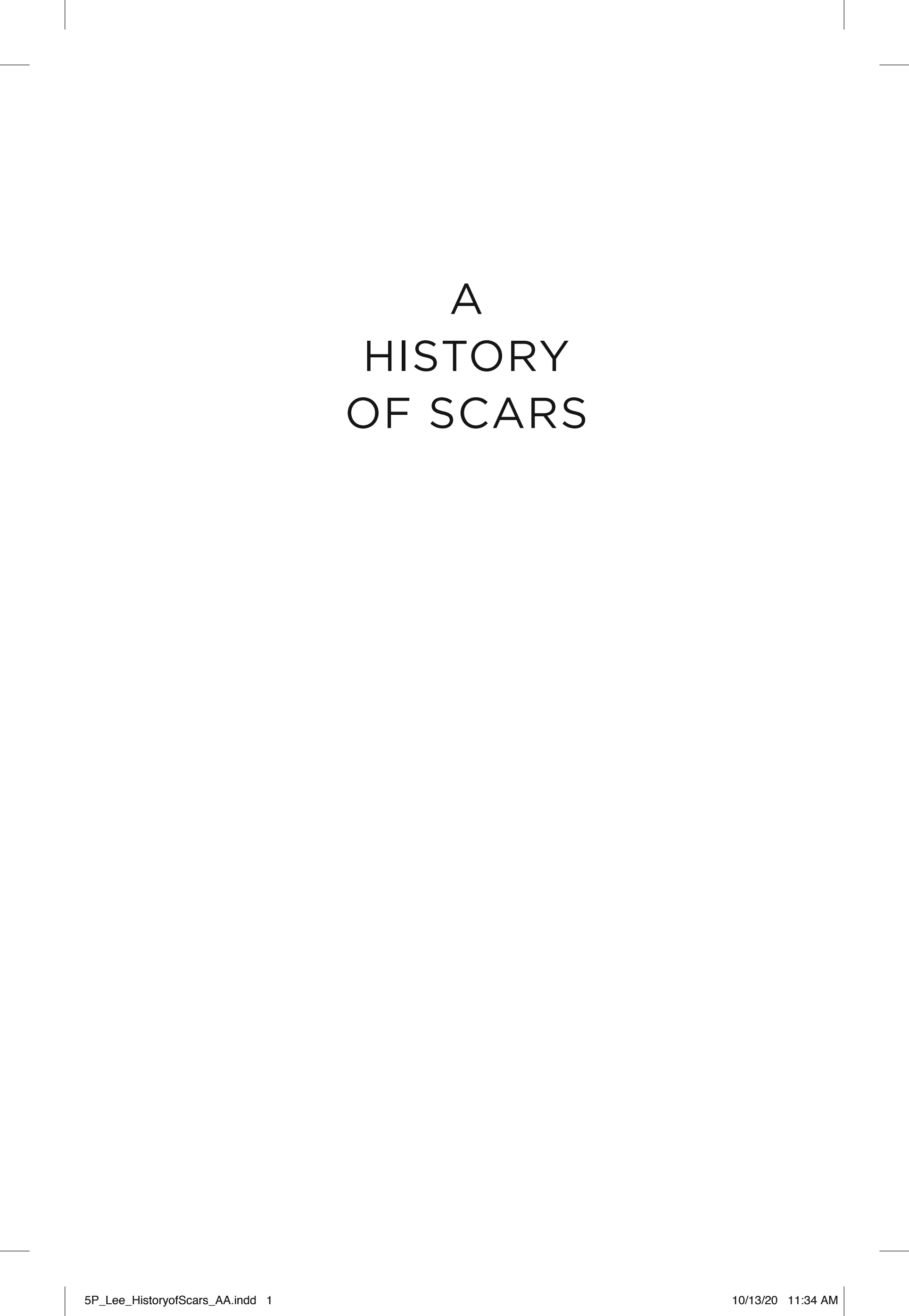 Cover of A History of Scars: A Memoir