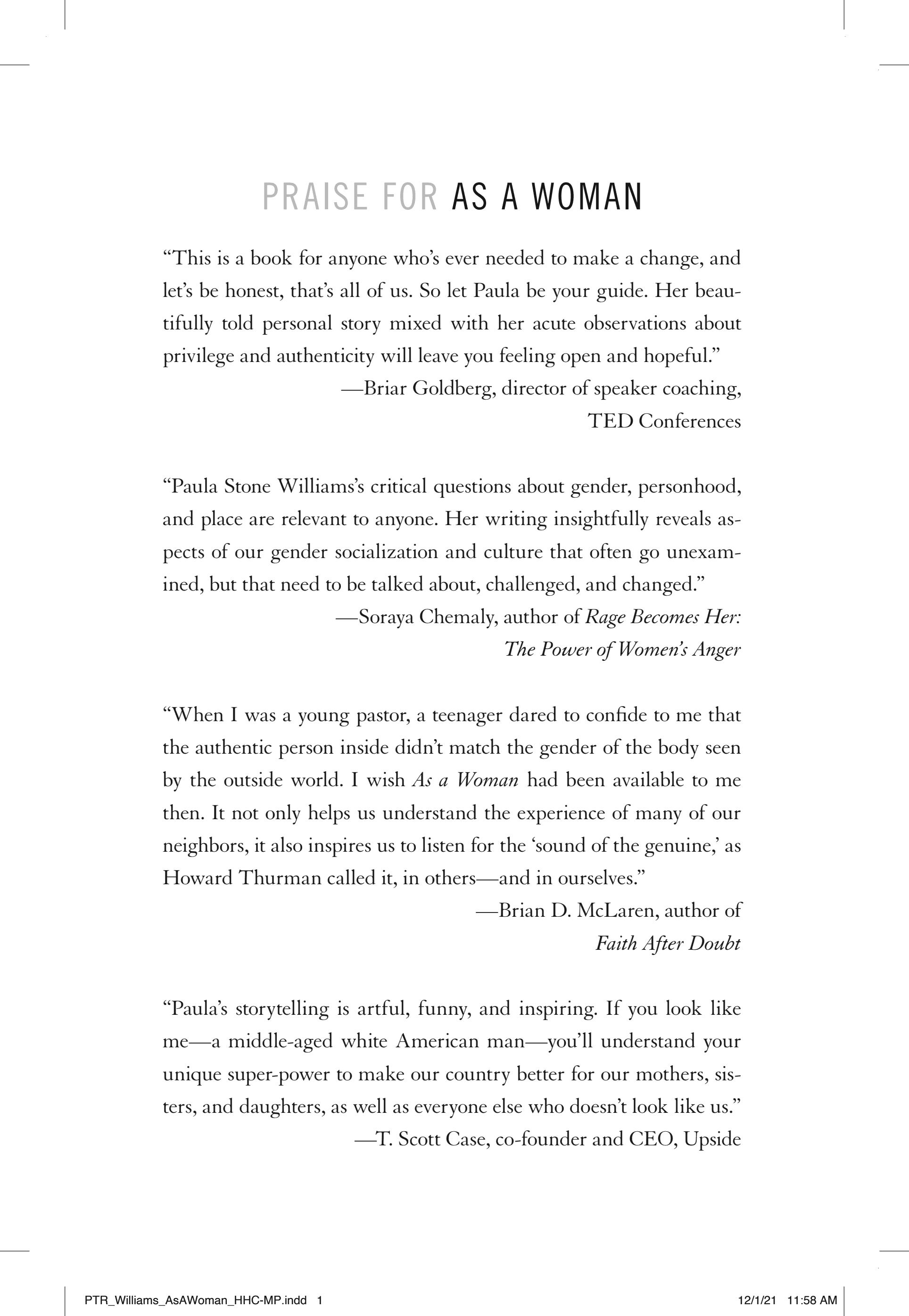 Cover of As a Woman: What I Learned about Power, Sex, and the Patriarchy after I Transitioned