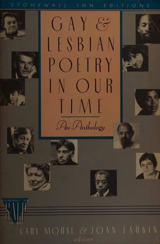 Cover of Gay and Lesbian Poetry in Our Time