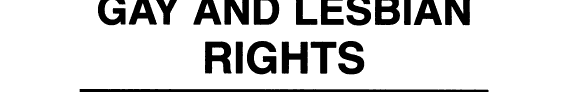 Cover of Gay and Lesbian Rights: A Reference Handbook