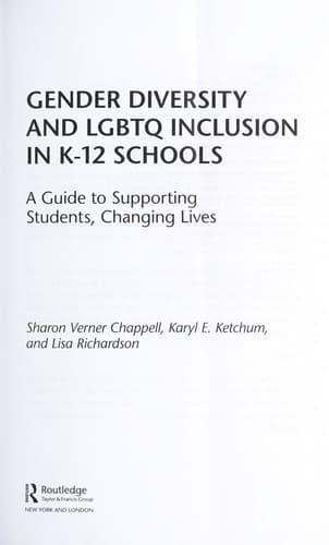 Cover of Gender Diversity and LGBTQ Inclusion in K-12 Schools