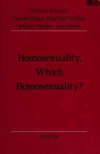 Cover of Homosexuality, Which Homosexuality?