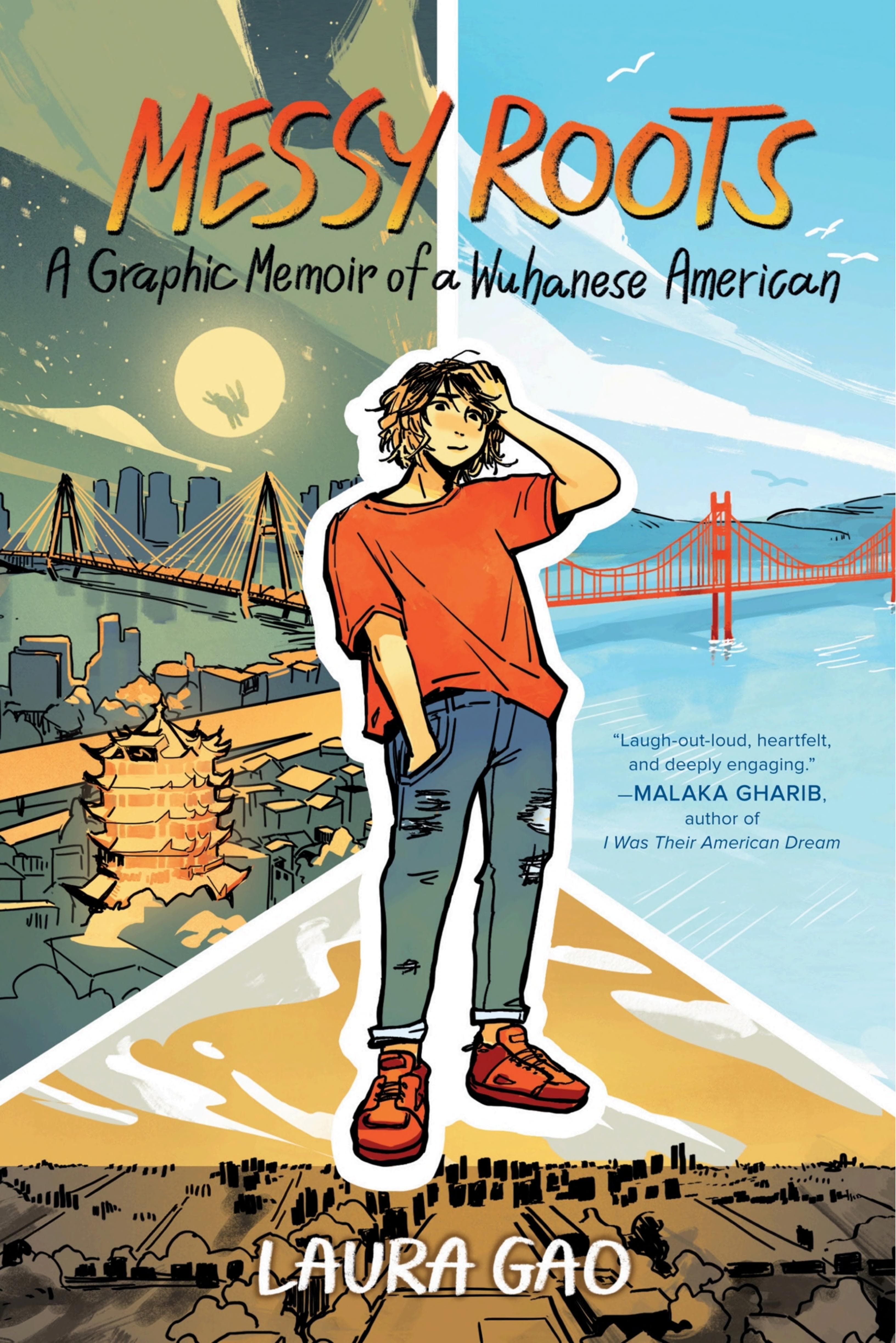 Cover of Messy Roots: A Graphic Memoir of a Wuhanese-American