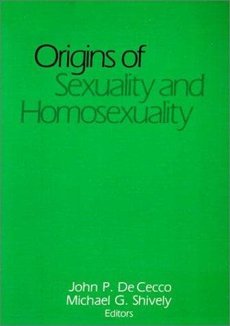 Cover of Origins of sexuality and homosexuality