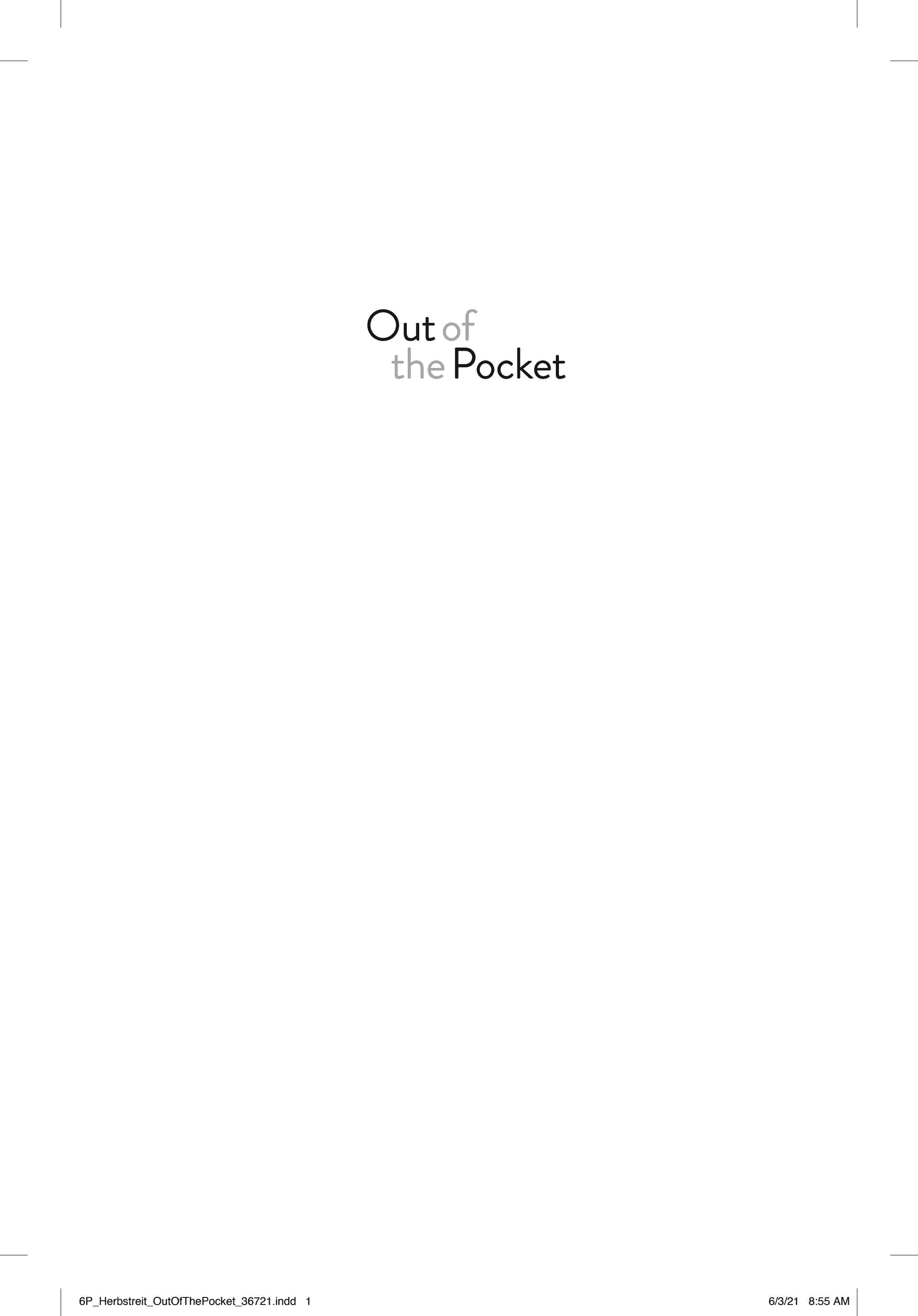 Cover of Out of the Pocket
