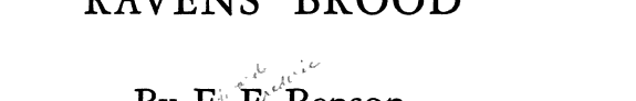 Cover of Ravens' Brood