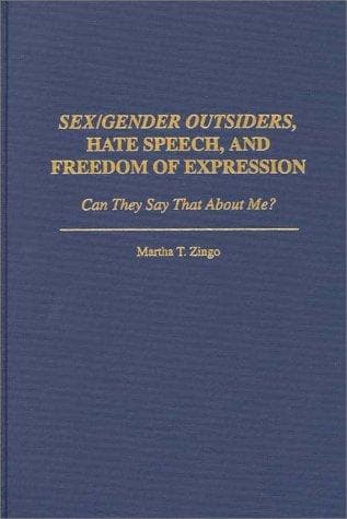 Cover of Sex/gender outsiders, hate speech, and freedom of expression
