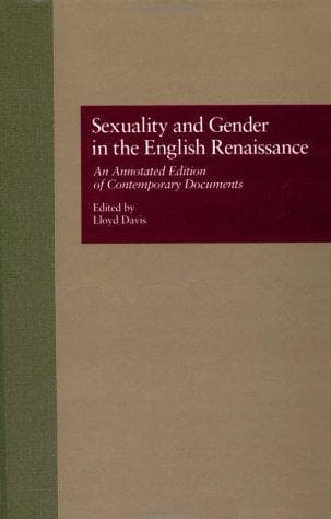 Cover of Sexuality and gender in the English Renaissance
