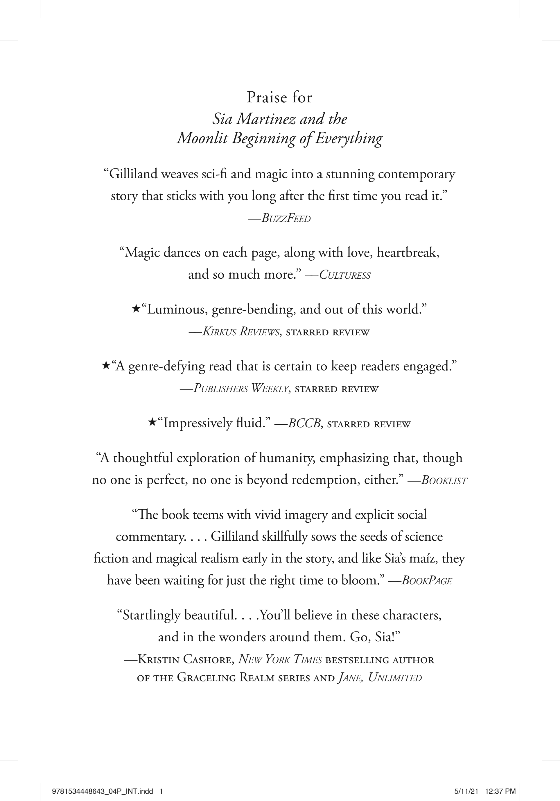 Cover of Sia Martinez and the Moonlit Beginning of Everything
