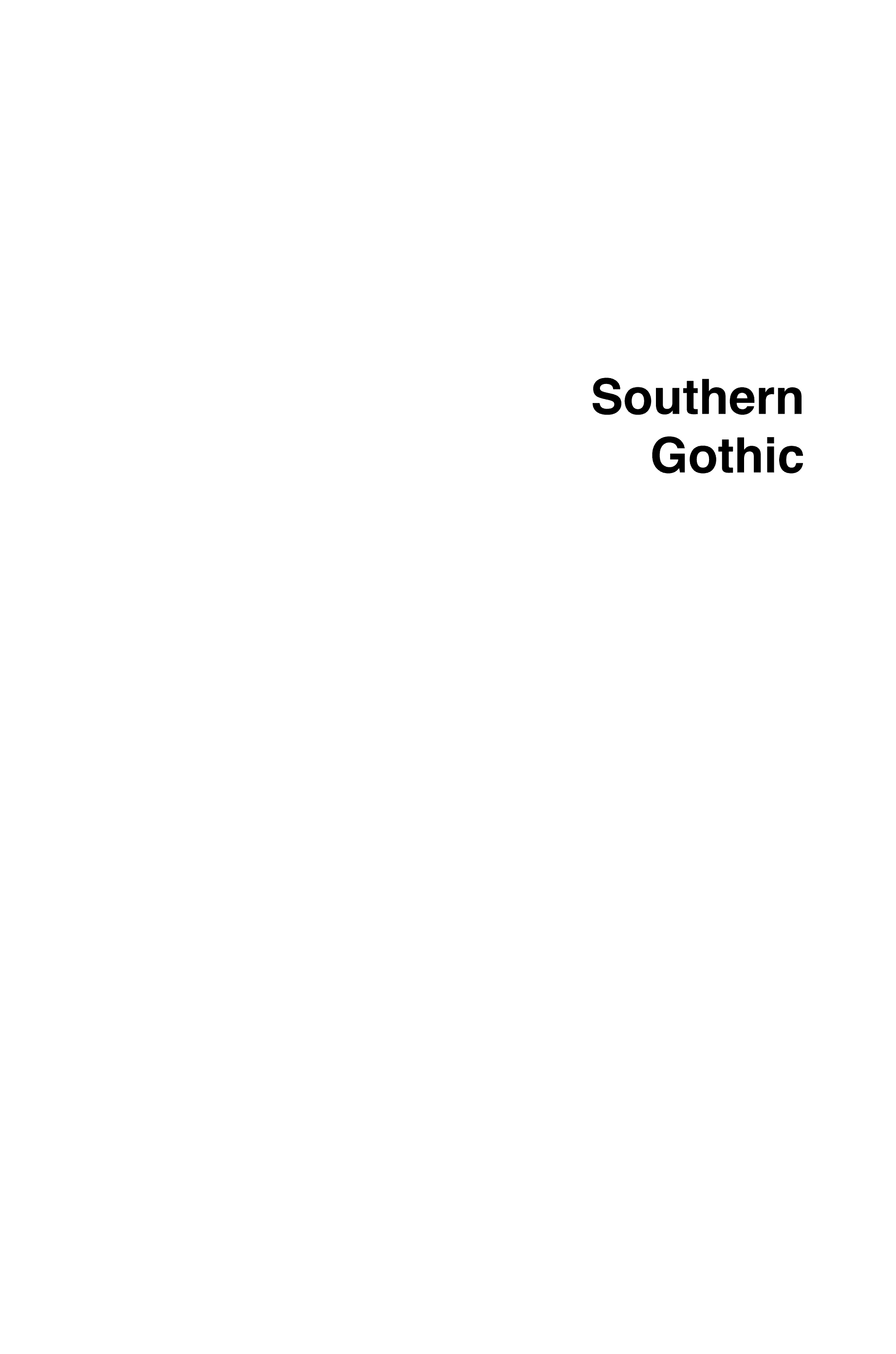 Cover of Southern gothic