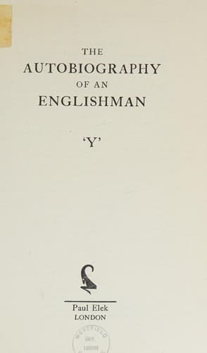 Cover of The Autobiography of an Englishman