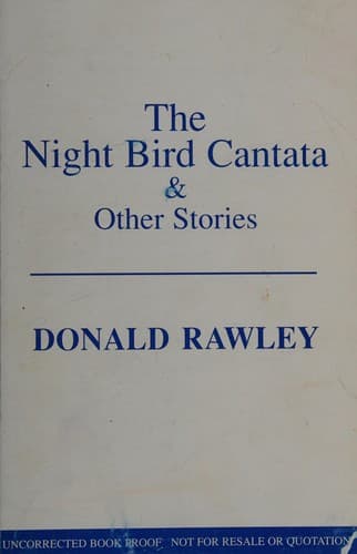 Cover of The night bird cantata and other stories