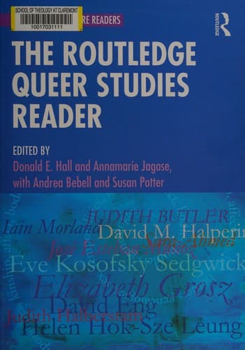 Cover of The Routledge queer studies reader