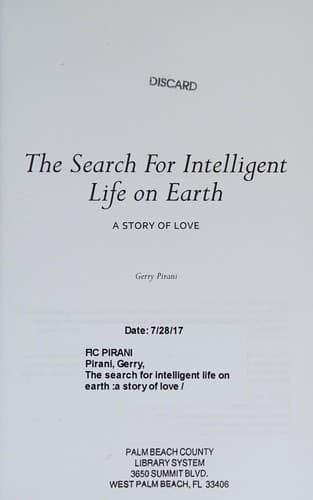 Cover of The search for intelligent life on earth