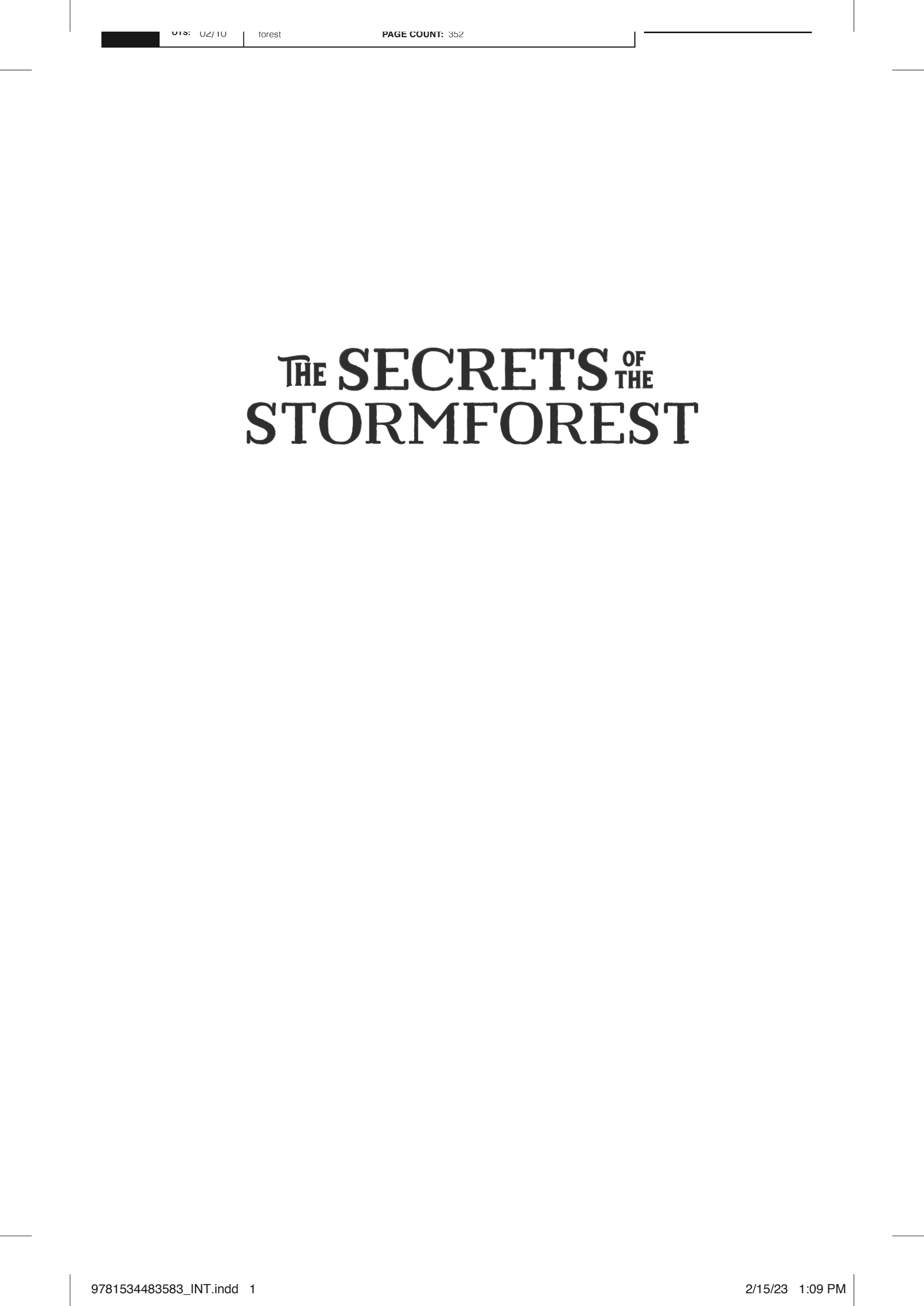 Cover of The Secrets of the Stormforest